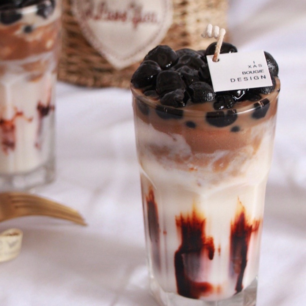 Bubble Tea Candle Boba Milk Tea Candle